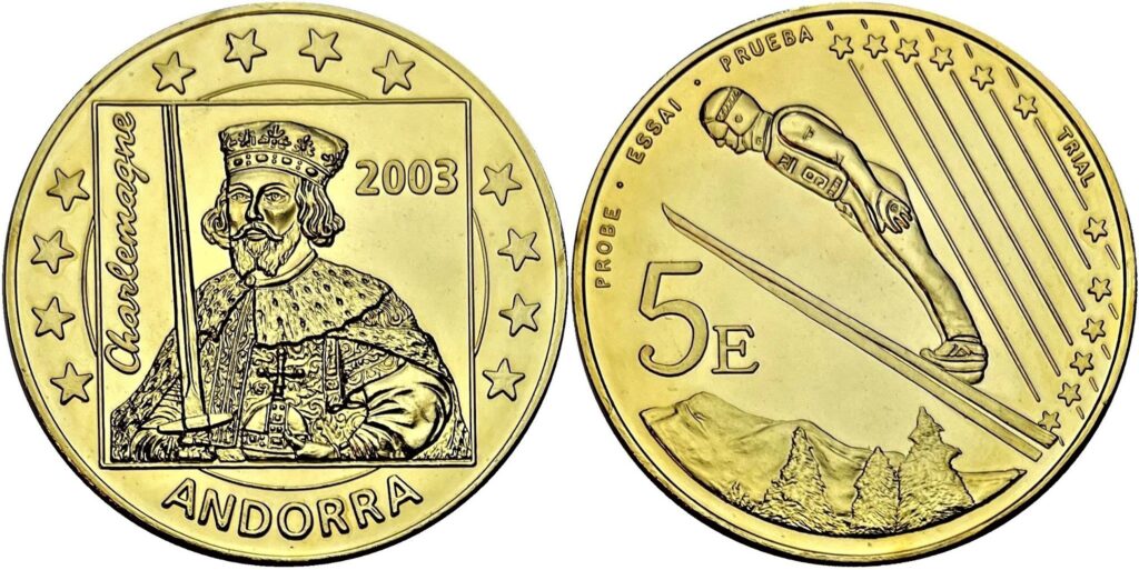 Andorra 2003 5 Euros Pattern UNC64