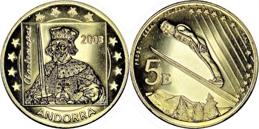 Andorra 2003 5 Euros Pattern UNC64 - Image 2