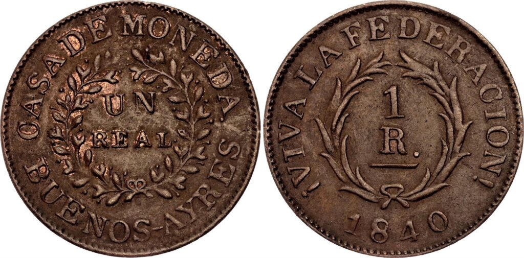 Argentina Buenos Aires 1840 1 Real UNC59